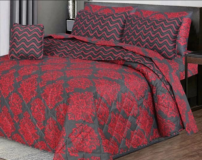 7 PCs Quilted Comforter Set CS-023