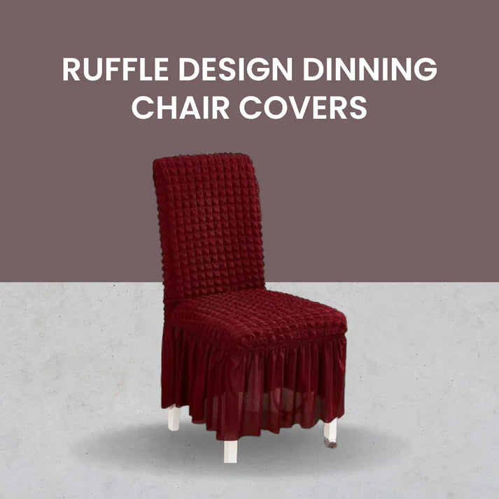 Frill Style Bubble Stuff Chair Cover