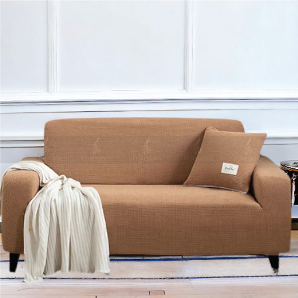 Fitted Micro Mesh Sofa Cover (Copper Color)