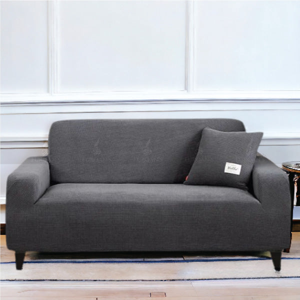 Fitted Micro Mesh Sofa Cover (Dark Grey Color)