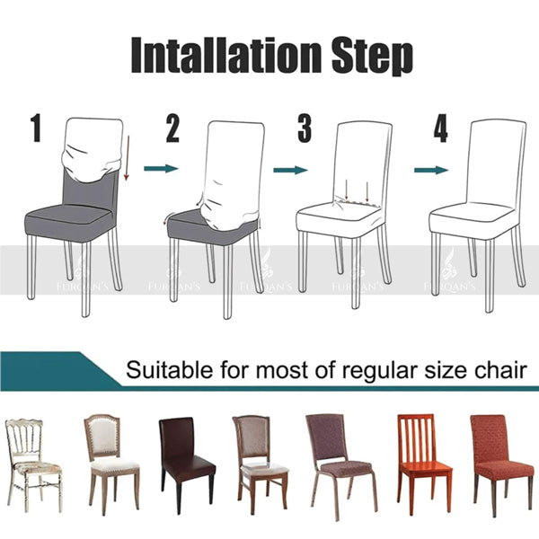 Fitted Style Micro Mesh Chair Cover (Zink Color)