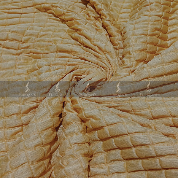 Frill Style Bubble Stuff Sofa Cover (Skin Golden Color)