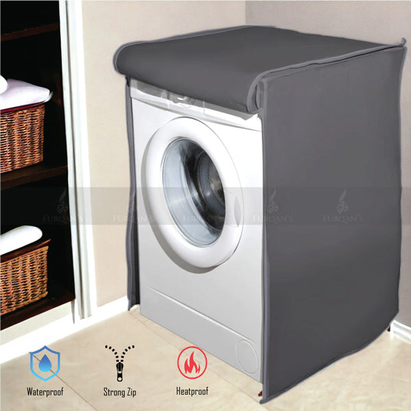 Front Loaded Waterproof Washing Machine Cover (Grey Color)