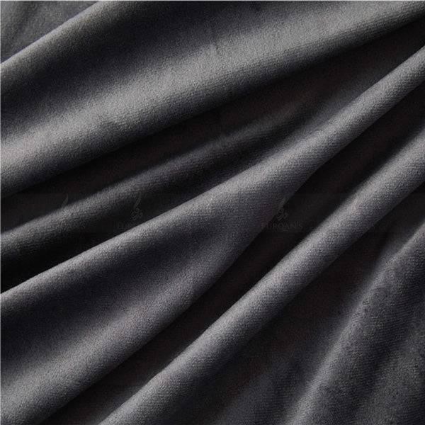 Premium Velvet Curtains (Charcoal Grey Color)