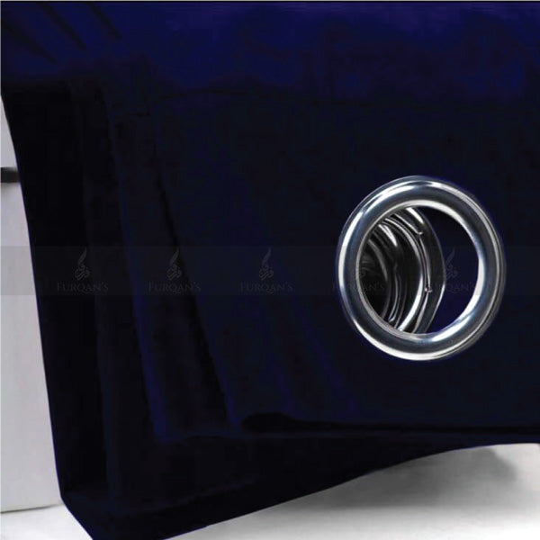 Premium Velvet Curtains (Royal Blue Color)