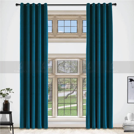 Premium Velvet Curtains (Zink Color)