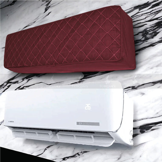 Quilted AC Cover (Maroon Color)