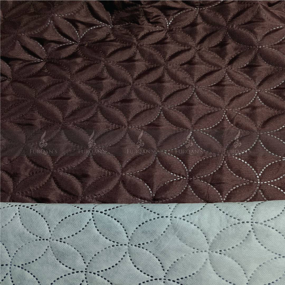 Ultrasonic Quilted Sofa Cover (Dark Brown Color)