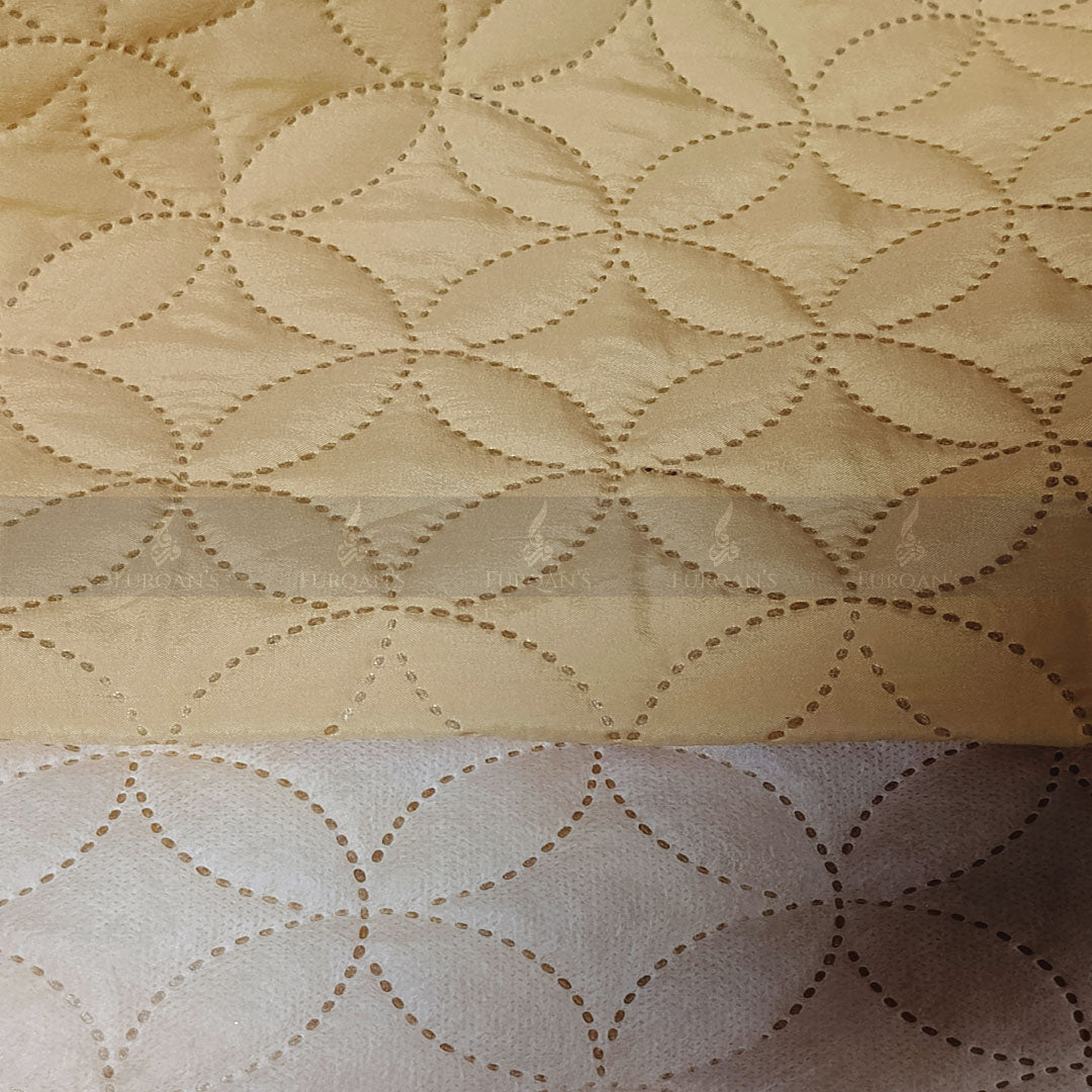 Ultrasonic Quilted Sofa Cover (Skin Golden)