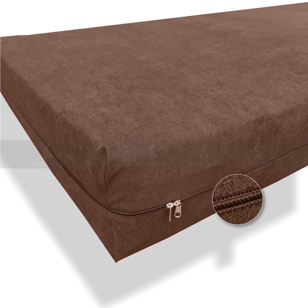 Waterproof Zipper Mattress Protector (Brown ColorTerry Cotton Waterproof Mattress Zipper | Copper Color - 100% Waterproof-Cotton Terry Fabric Mattress Pad Cover Encasement – Six-Sided Enhanced Protection