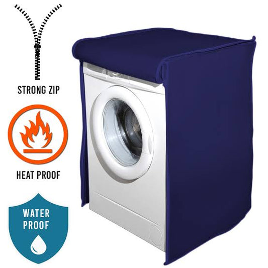 Front Loaded Waterproof Washing Machine Cover (Blue Color)